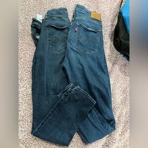 Levi's blue Denim jeans (2 pairs) high rise